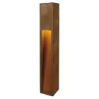 SLV Slot 80 Stehlampe Stahl Rostig | Außenbeleuchtung - IP44 - Geeignet für 1x E27 